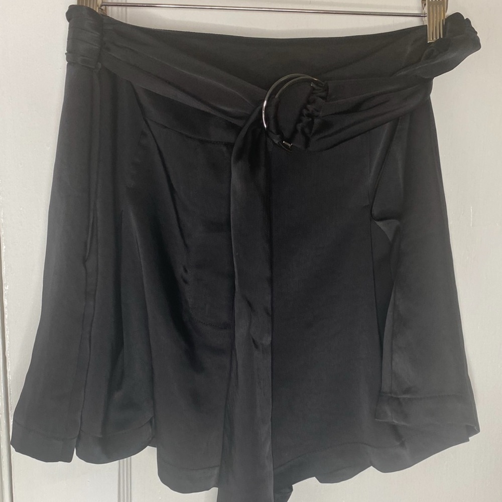 Ramy Brook NWT Black Belted Gianna Shorts with Pockets